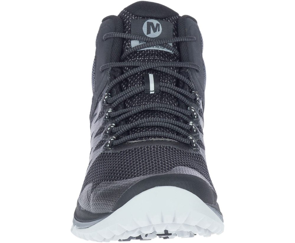 Merrell Work Shoes Black - Nova 2 Mid Waterproof Wide Width - Mens 78PSVGDNT